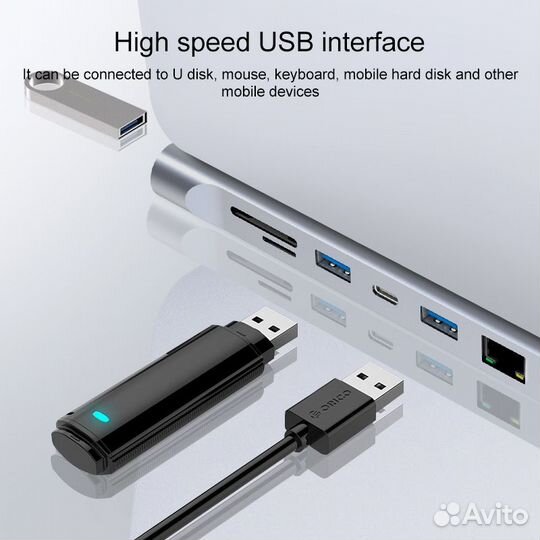 USB Хаб type-c на MacBook 11в1 bronka