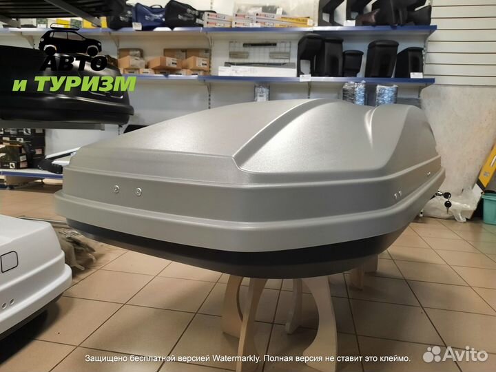 Бокс-багажник на крышу Active M серый