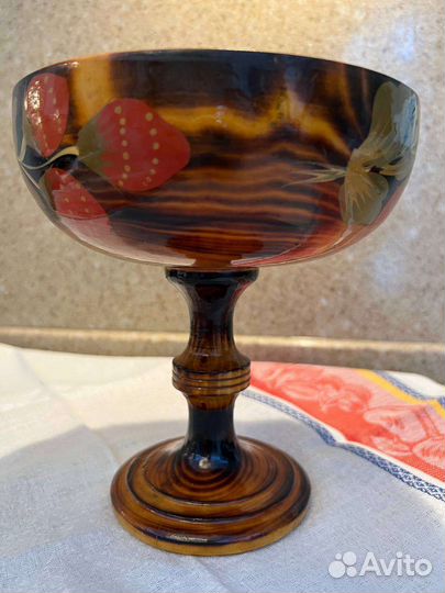 Ваза конфетница Хохлома