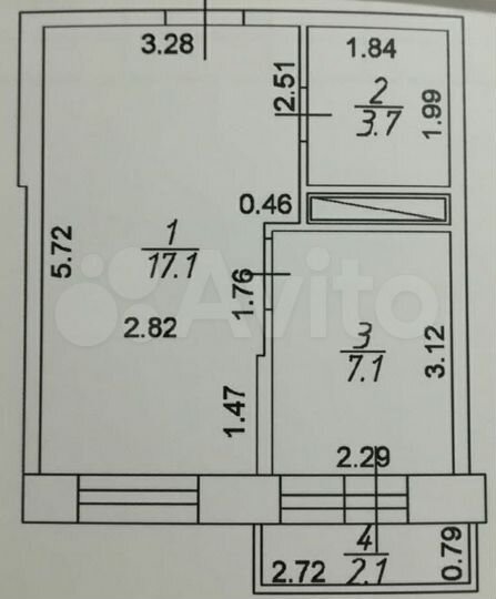 1-к. квартира, 30,1 м², 16/18 эт.