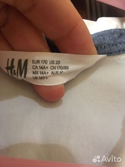 Белая рубашка с длинным рукавом для мальчика