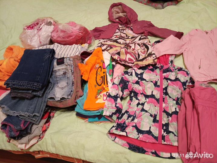 Вещи пакетом на девочку 2-4года