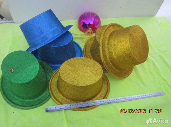 Шляпа карнавальная -6шт- одним лотом