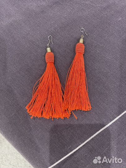 Серьги красные