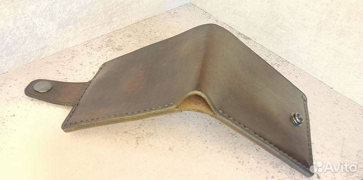 Кошелек мужской кожаный ручной работы