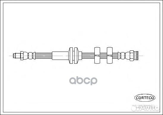 Шланг тормозной передн alfa romeo: 147/156 97