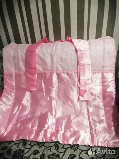 Комплект на выписку для девочки розовый