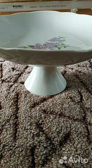 Фруктовница на ножке СССР