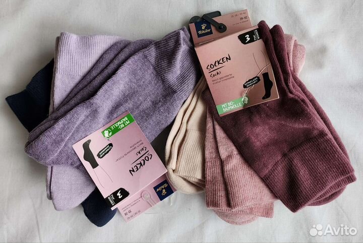 Носки женские Tchibo Германия 3 п/уп 35-38 39-42