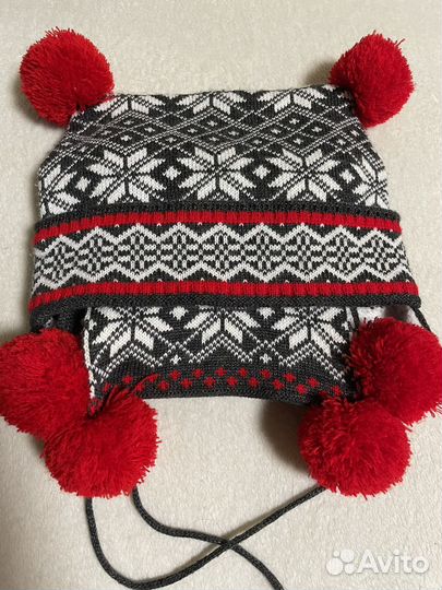 Комплект шапка и шарф для девочки раз 50-52