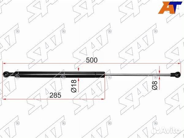 Амортизатор капота toyota crown majesta