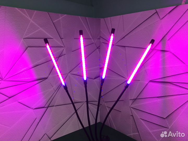 Фитолампа для растений. Полный спектр, 4 све-ка