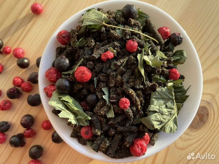 Иван-чай со смородиной 1кг, ягоды, качественный