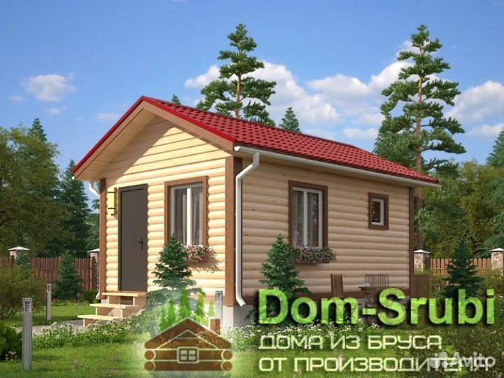 Карабаново. Хорошая надёжная Баня из бруса Б-9 6х6