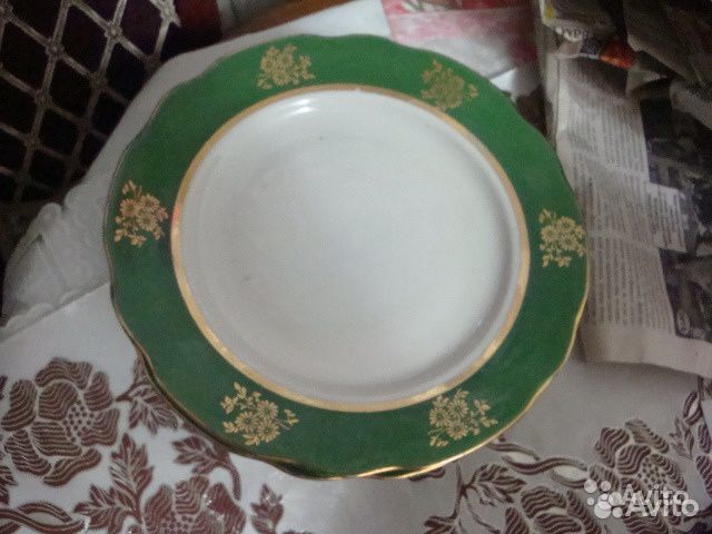 Набор старых красивых тарелок Дулево СССР