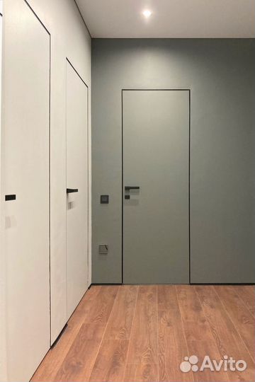 Скрытые межкомнатные двери под покраску