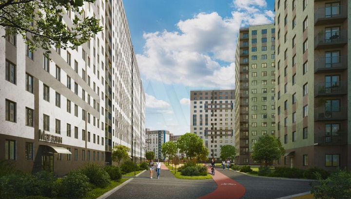 1-к. квартира, 34,4 м², 13/16 эт.