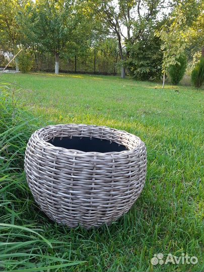 Кашпо из ротанга 12 литров