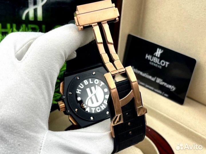 Мощные мужские наручные часы Hublot премиум