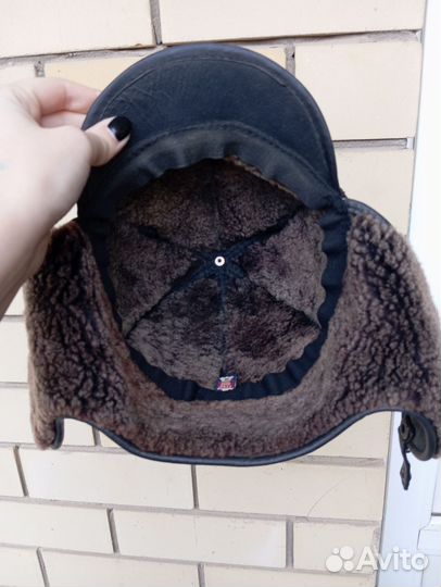 Мужская кожаная кепка