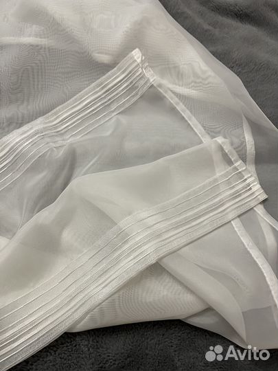 Тюль новая белая