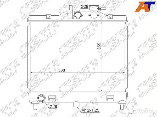 Радиатор KIA picanto