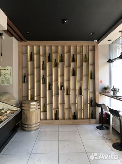 Деревянная бочка интерьерная