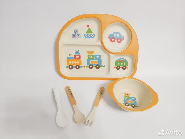 Бамбуковая детская посуда