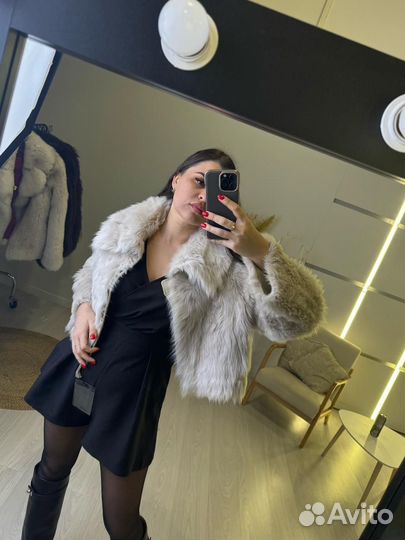 Шуба из меха тиградо