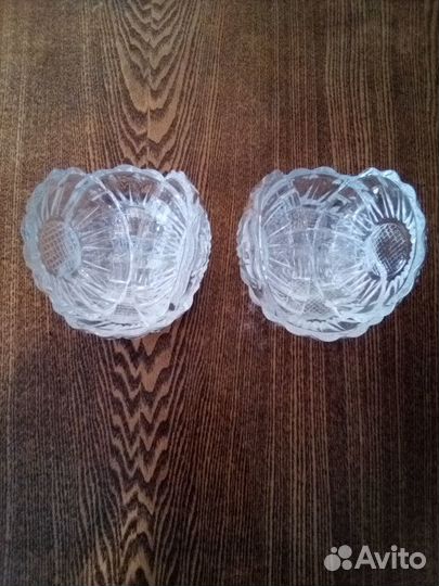 Розеточки, 12шт. Стекло. 90-е гг