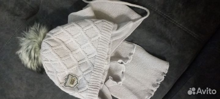 Комплект шапка, шарф