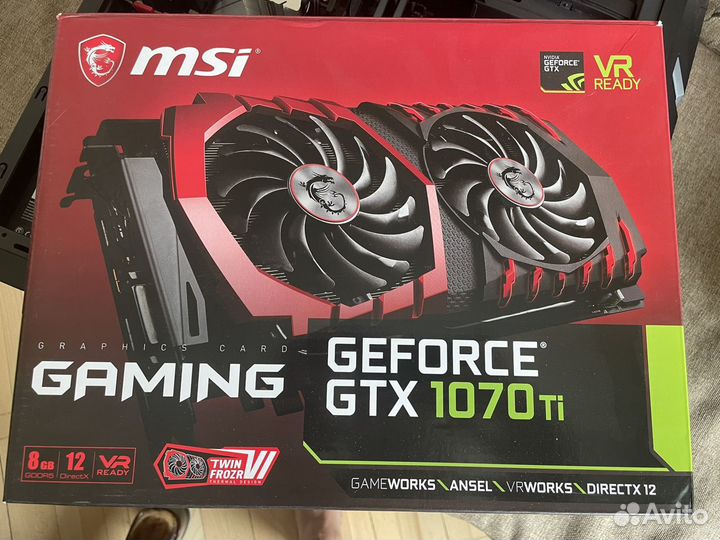 Видеокарта MSI geforce GTX 1070 Ti 8 GB