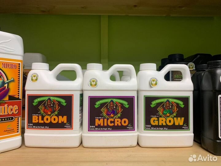 Комплект A.N. pH Perfect Grow, Micro, Bloom 500 мл