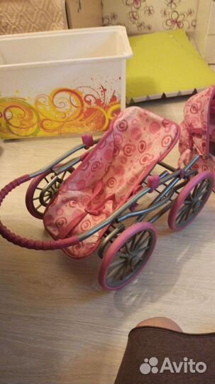 Коляска кукольная+ бэби бон