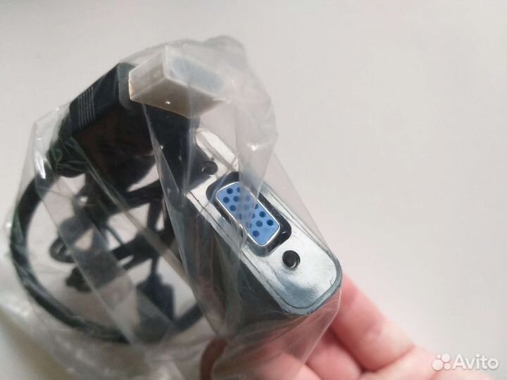 Переходник hdmi vga d-sub с доп. питанием и аудио