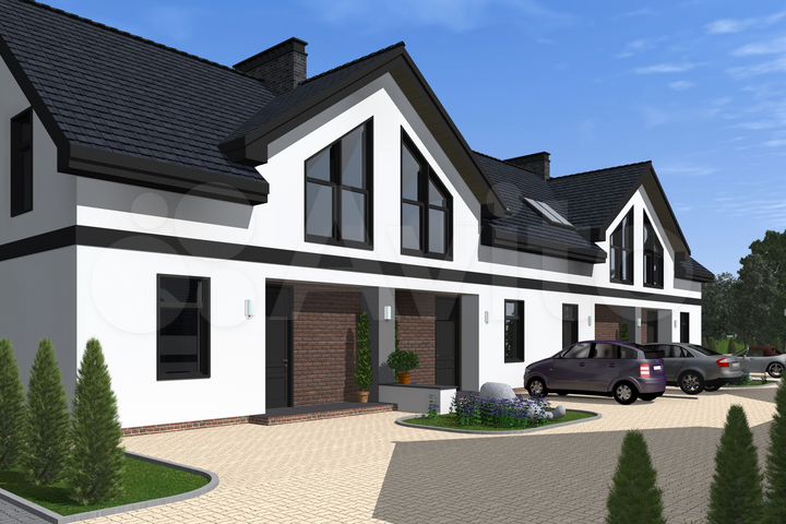 Таунхаус 109 м² на участке 2 сот.