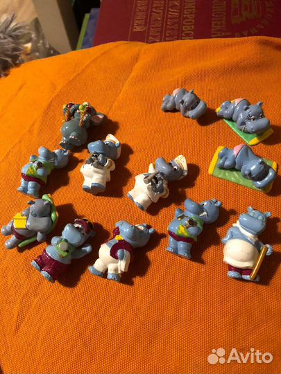 Бегемотики фигурки киндер сюрприз