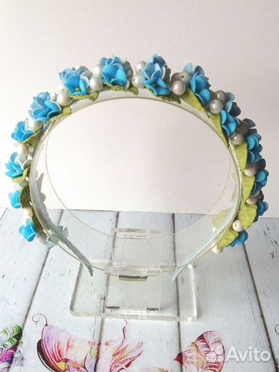 Ободок для волос ручной работы