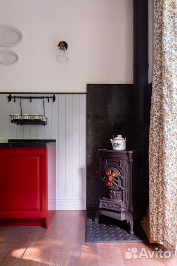 Печь-камин Kaw-Met P9 Antracyt EKO (8 кВт)