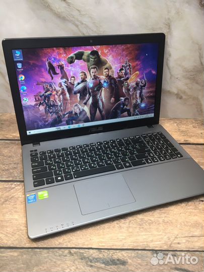Тонкий игровой asus i7, ssd + hdd