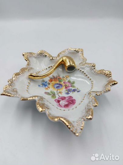 Винтажная фарфоровая пепельница (визитница)