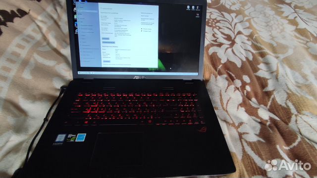 Игровой ноутбук Asus ROG gl752vw