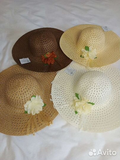 Шляпа женская соломенная