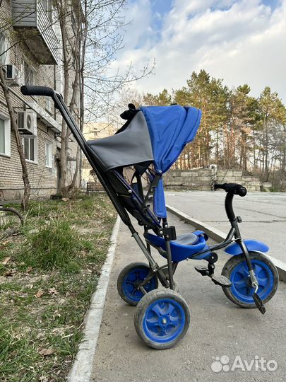 Велосипед с родительской ручкой