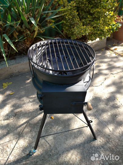 Мангал-барбекю с печью под казан