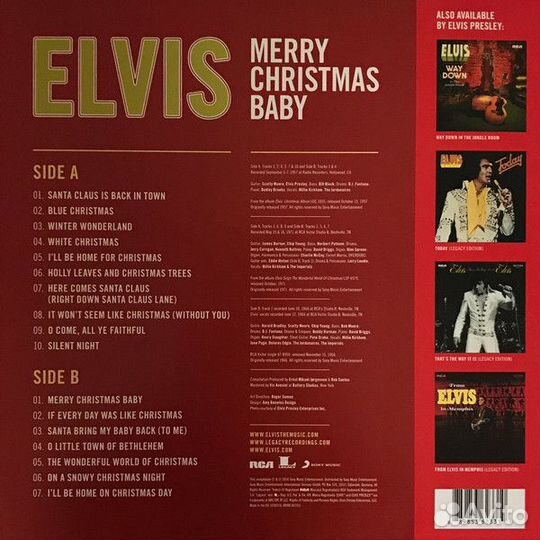 Виниловая пластинка Elvis Presley merry christmas