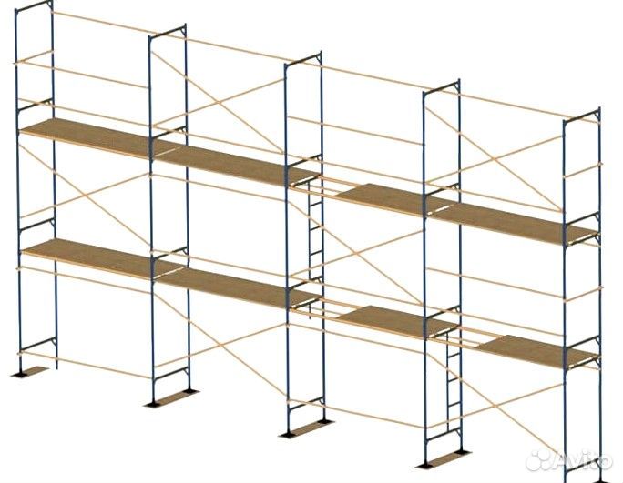 Прокат рамных строительных лесов
