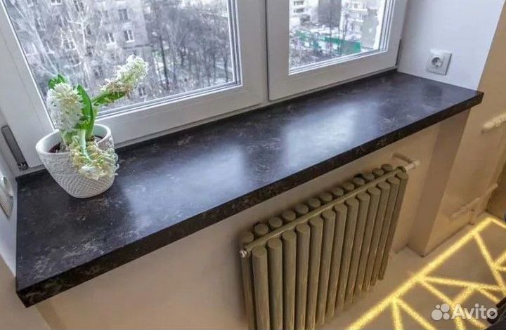 Подоконник из искусственного камня под заказ