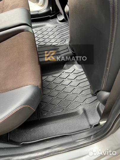 Ковры в салон Kamatto 3D Honda Fit Shuttle 2011-20