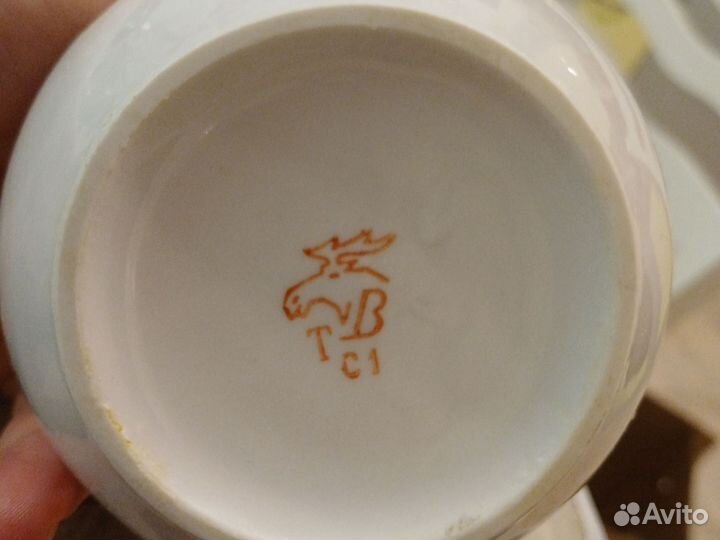 Сахарница СССР фарфор Вербилки